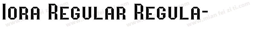 Iora Regular Regula字体转换